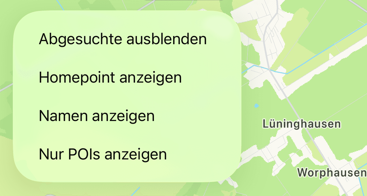 Filter Menü