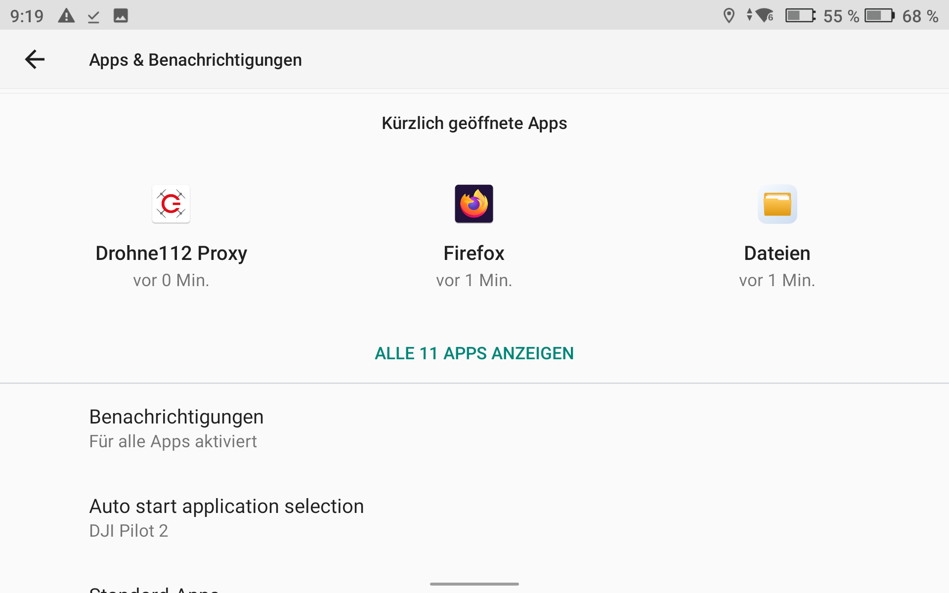 Apps & Benachrichtigungen