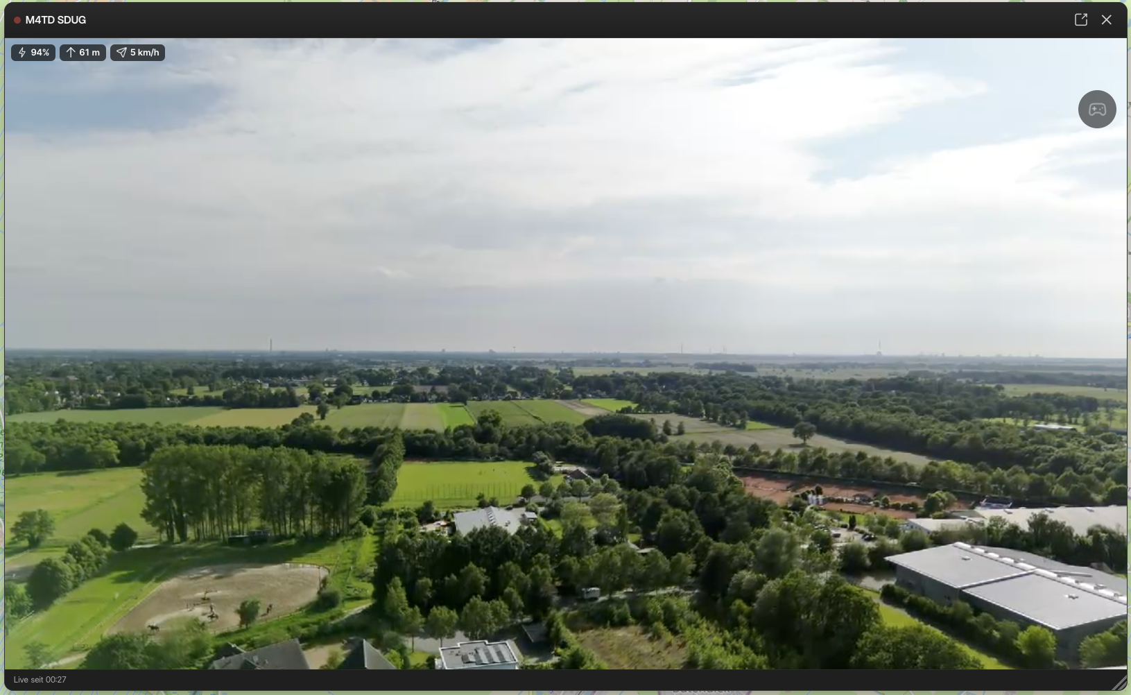 Livestream einer Dock-Drohne
