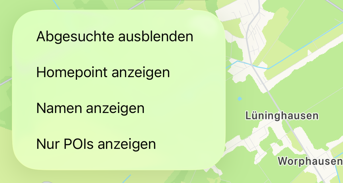 Filter Menü