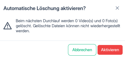 Löschvorschau