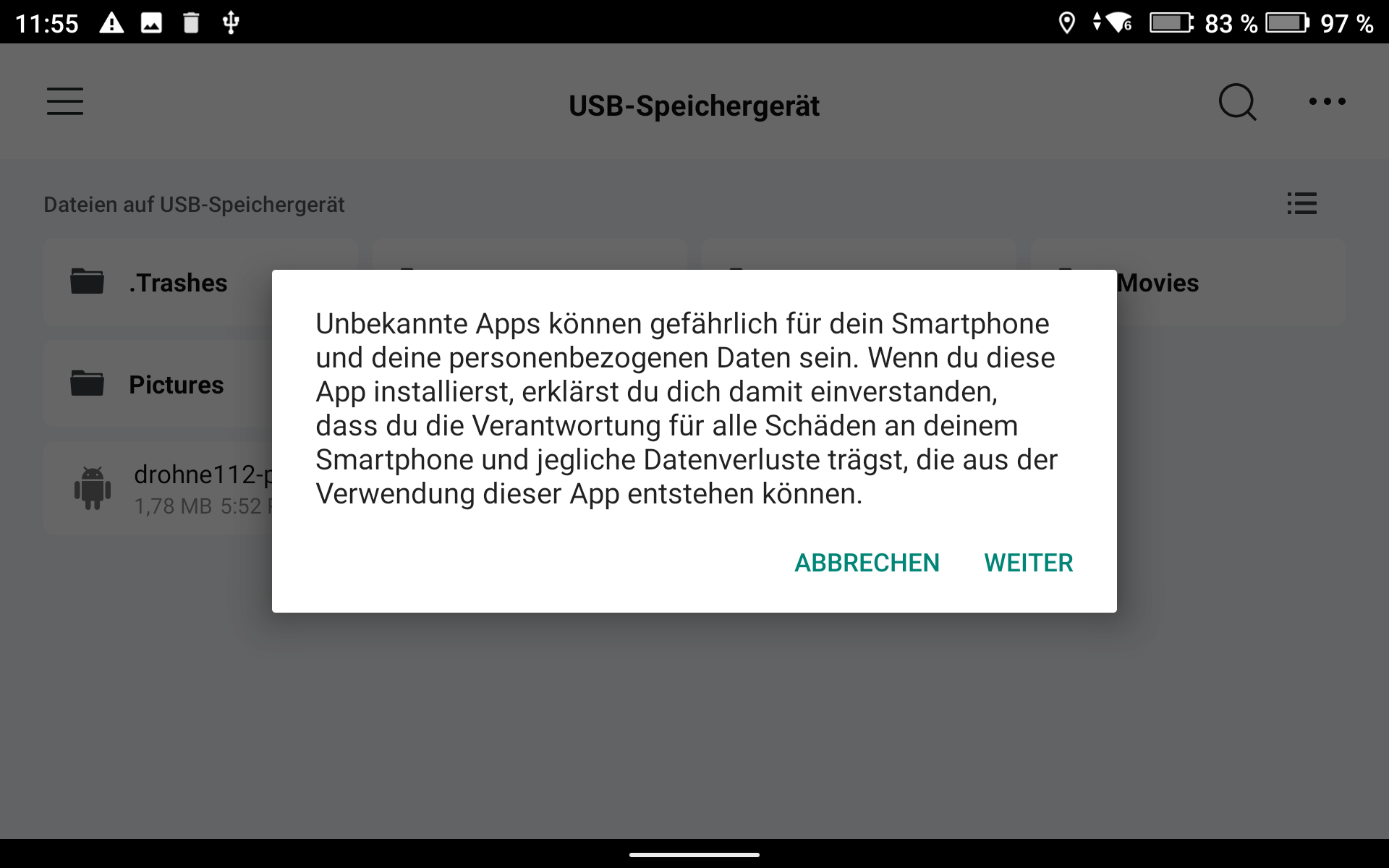 Sicherheitswarnung