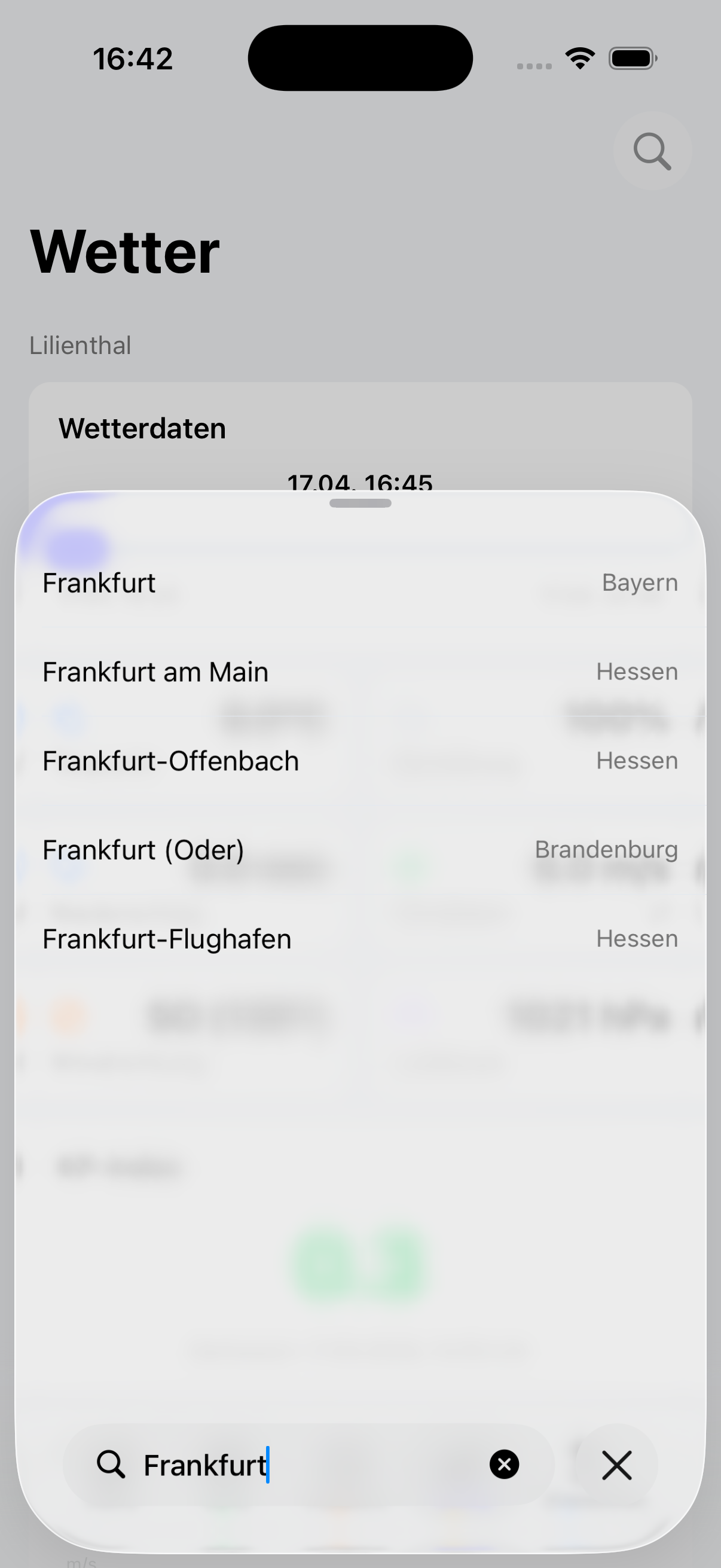 Standort Suche