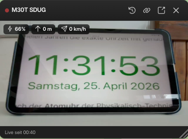 Livestream-Fenster