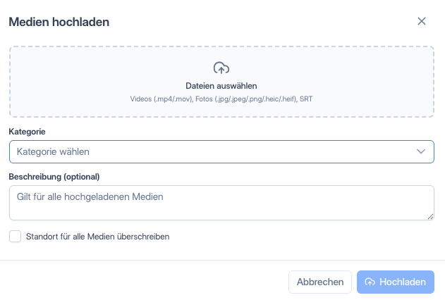 Upload-Dialog