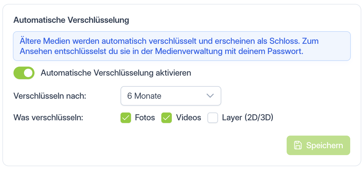 Automatische Verschlüsselung